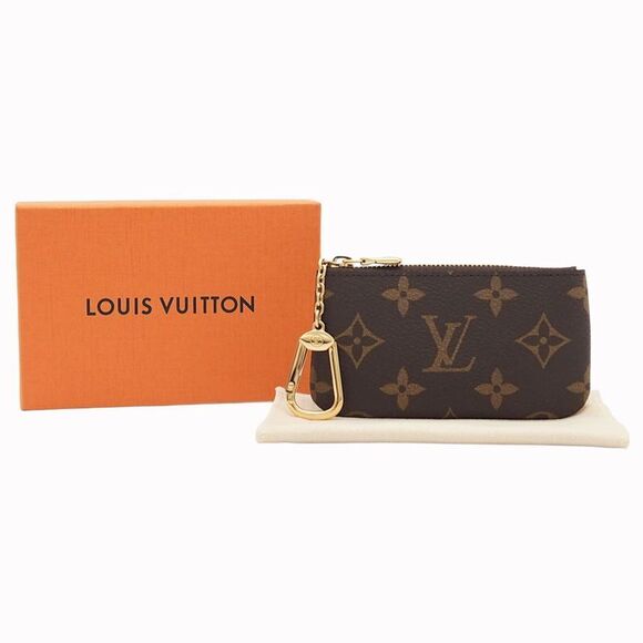 Louis Vuitton Pochette Cles Monogram Canvas Card Key Case Key Case Coin Case - Picture 11 of 11